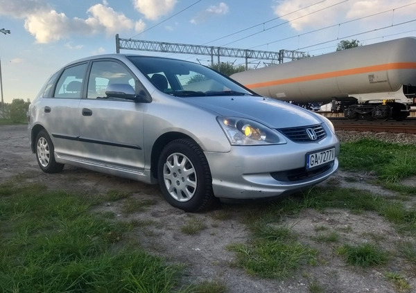 Honda Civic cena 7300 przebieg: 271000, rok produkcji 2004 z Sopot małe 631